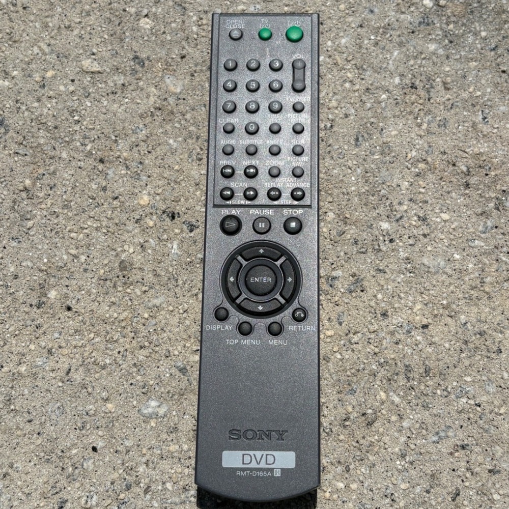 Sony RMT-D165A DVD Player Remote Control Dark Gray TV Volume Multi Device